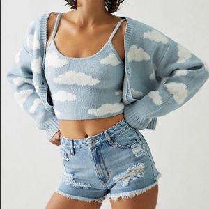 PacSun Cloud Sweater Set with Tank NWT